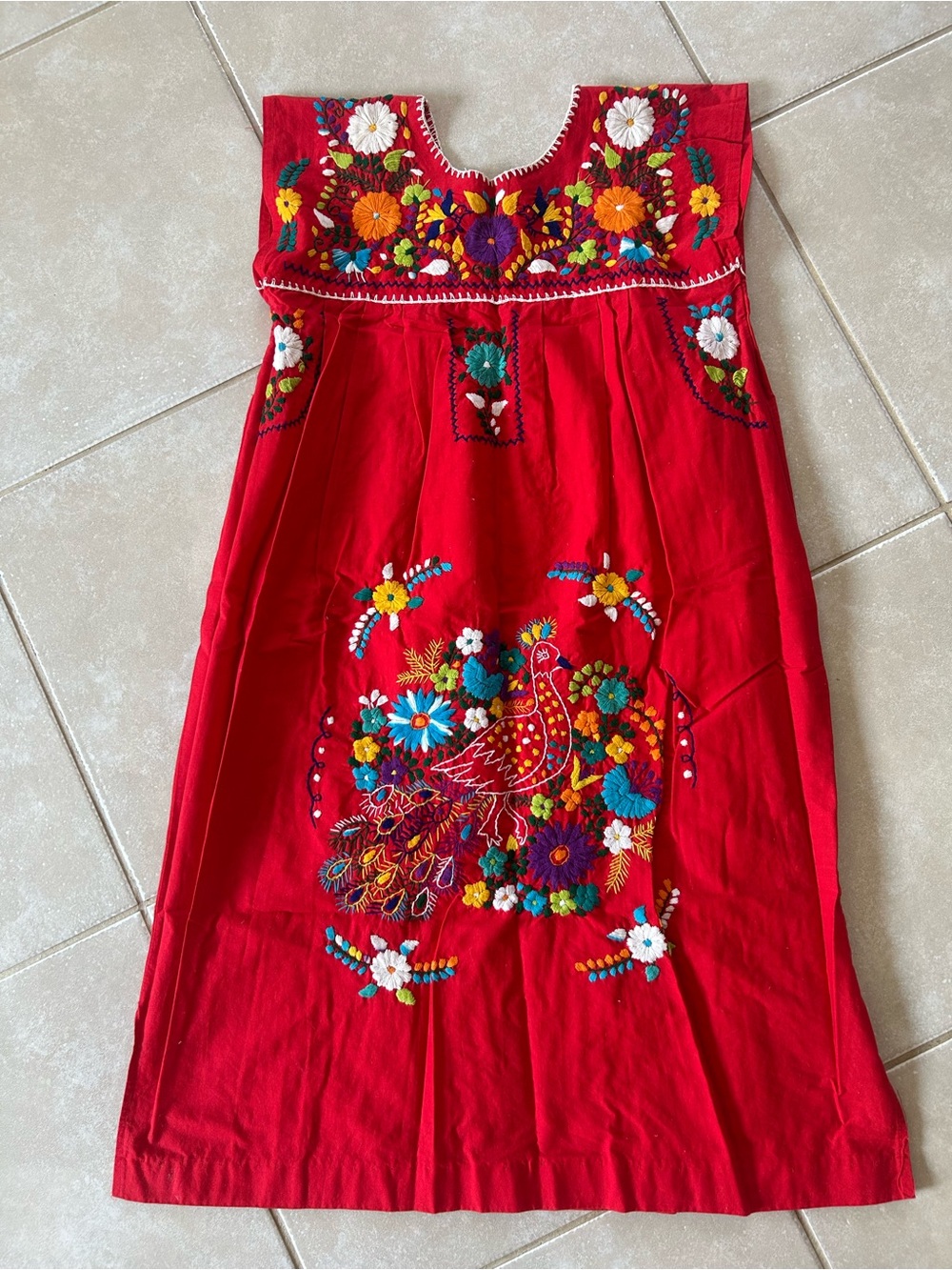 Embroidered Floral Dress